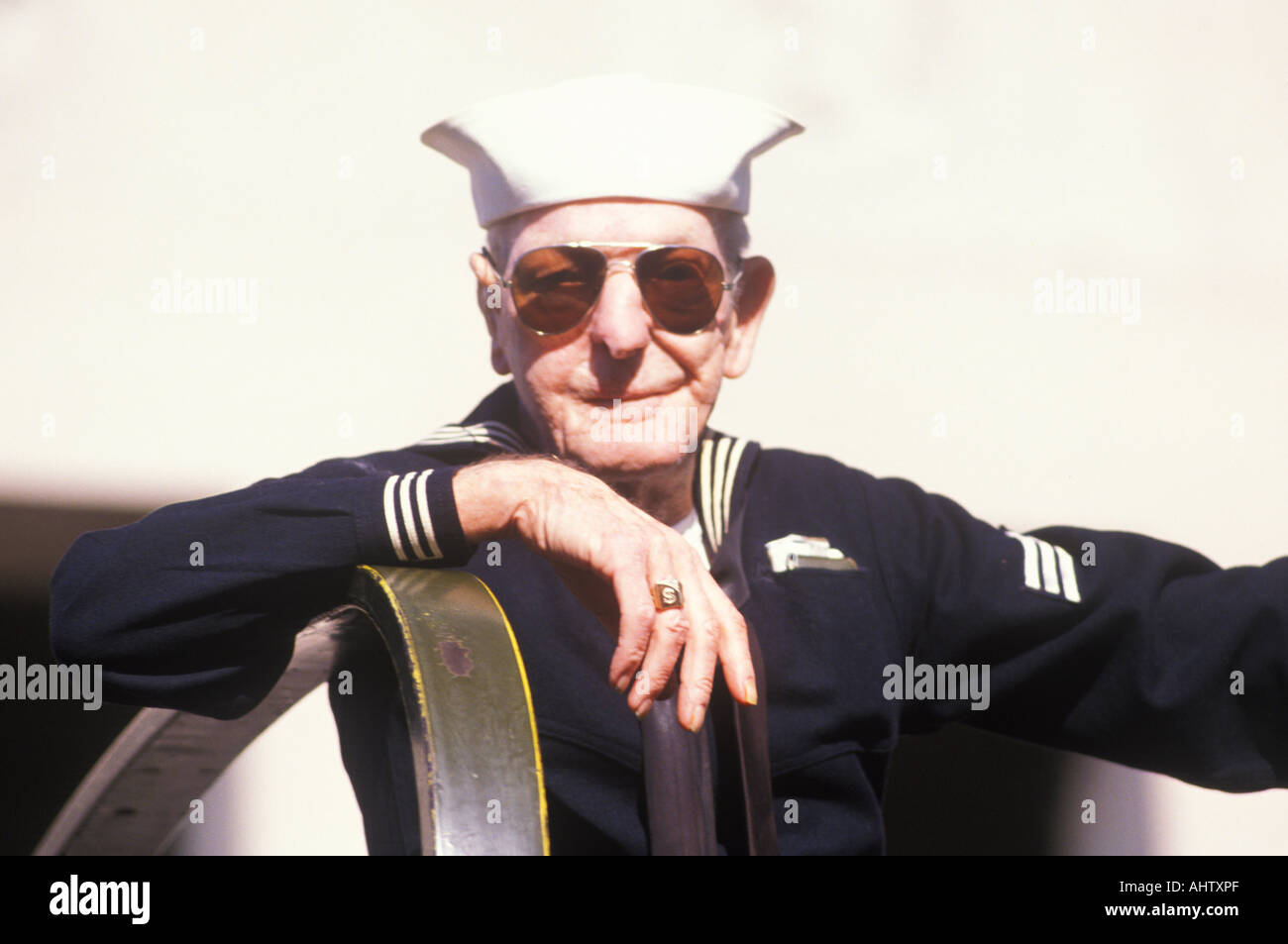 WWII veterano veterano s Day Parade di St Louis nel Missouri Foto Stock