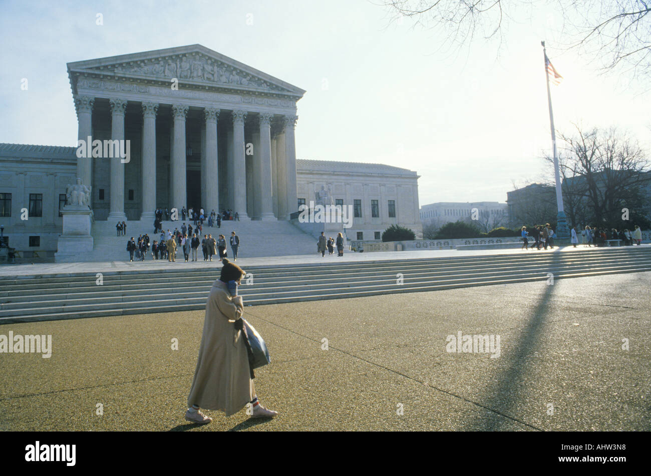 La Corte suprema degli Stati Uniti la costruzione di Washington D C Foto Stock