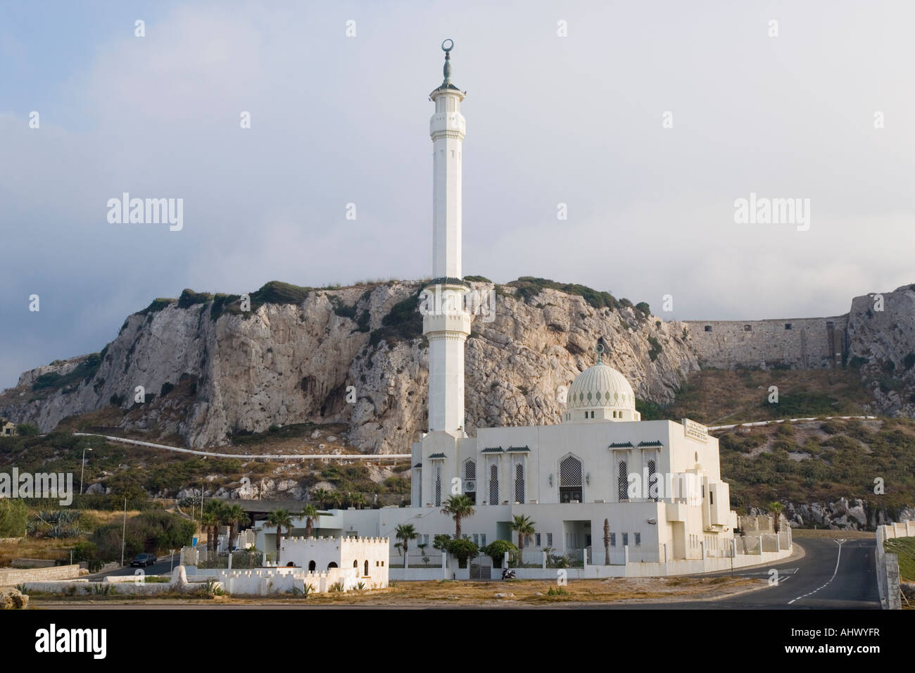 La moschea di Gibilterra di custode delle due Sante Moschee in Europa Point Foto Stock