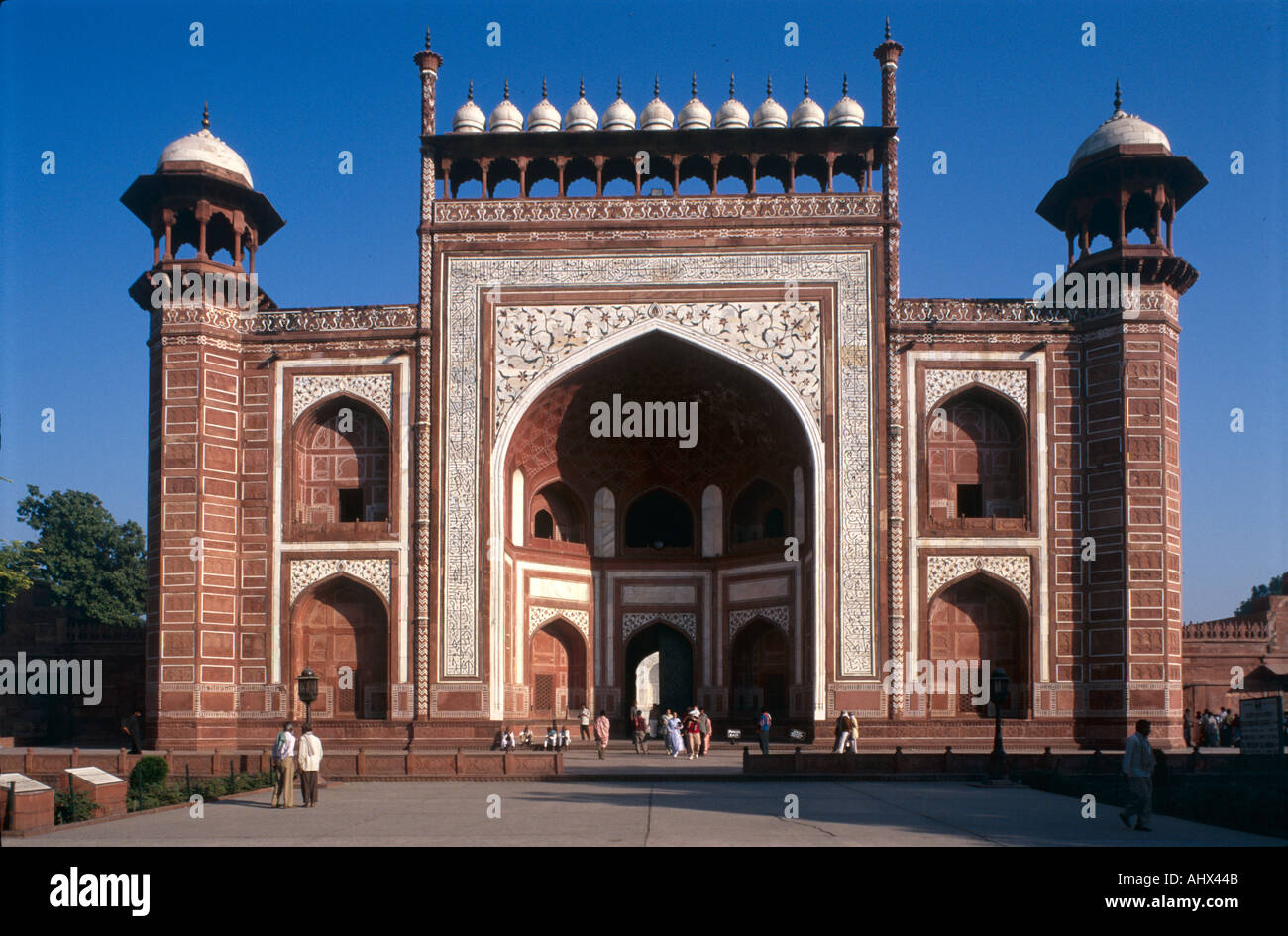 Taj Mahal Gateway Foto Stock