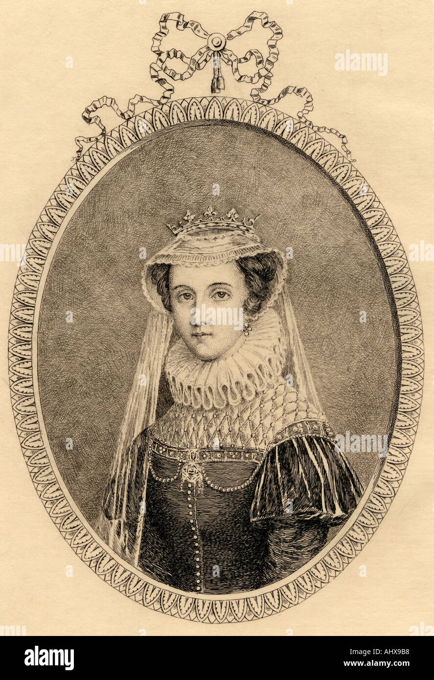 La regina Maria di Scozia, aka Maria Stuart,1542 - 1587. Figlia di Giacomo V re di Scozia. Foto Stock