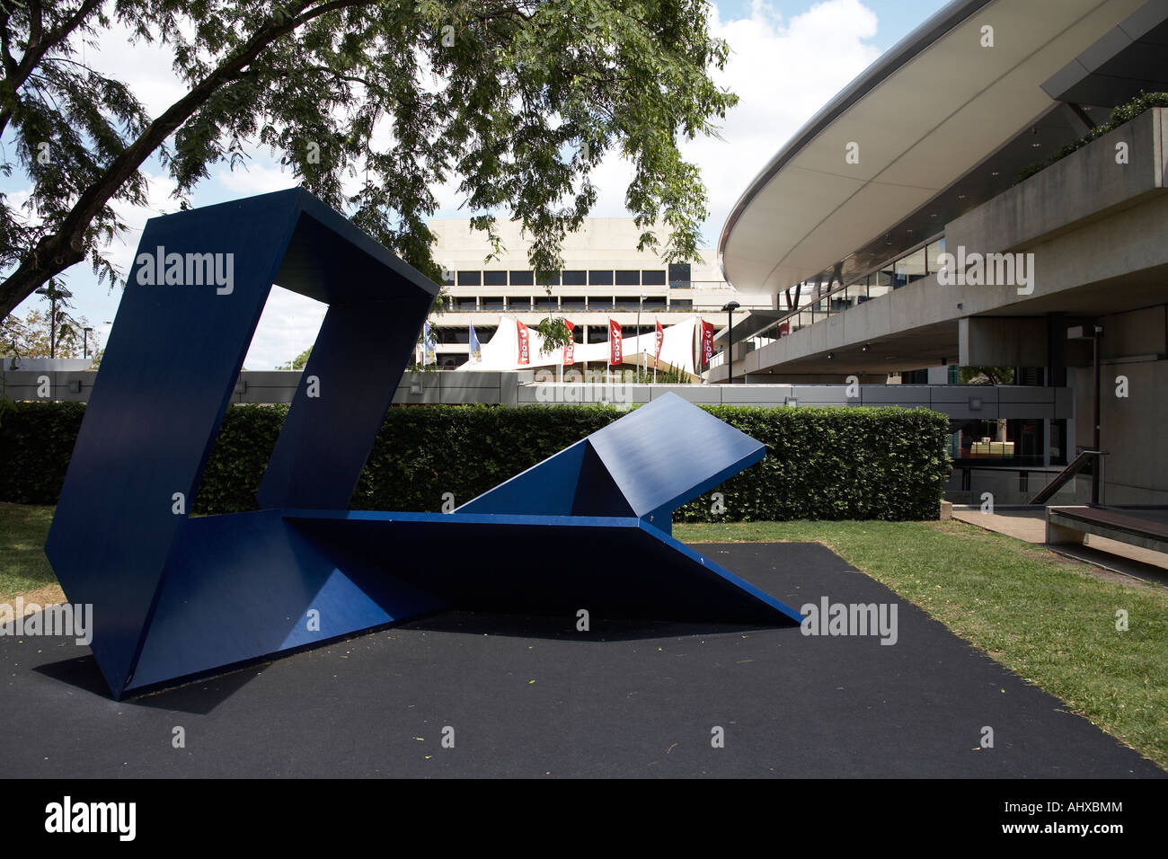 Lamiera di acciaio scultura in Brisbane Queensland QLD Australia Foto Stock