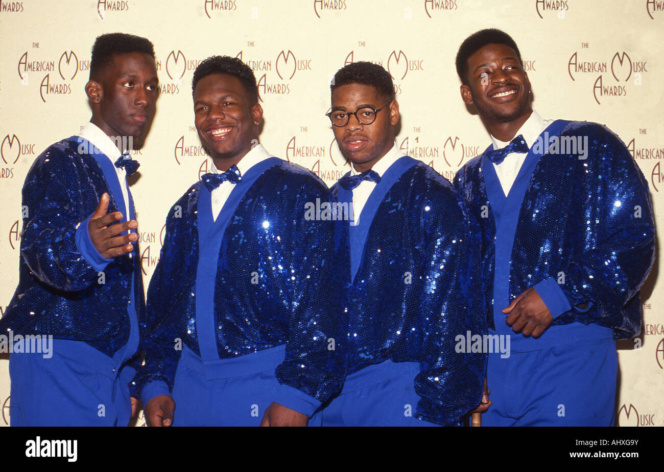 BOYZ II Men - gruppo statunitense presso l'American Music Awards nel 1992. Foto di Jeffrey Mayer Foto Stock