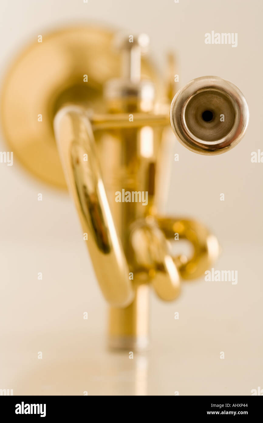 Primo piano della tromba boccaglio Foto Stock