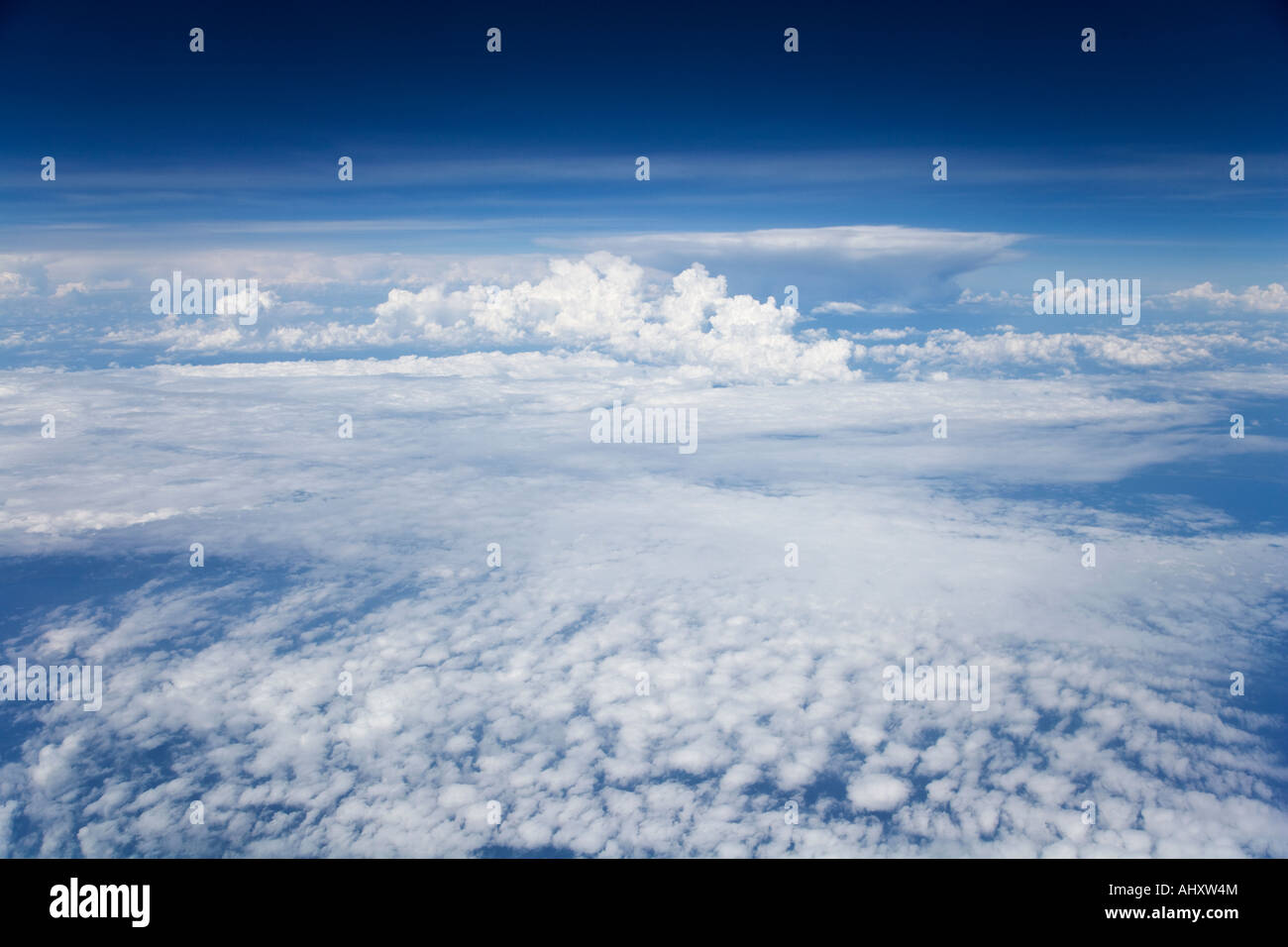 Vista aerea di nuvole Foto Stock