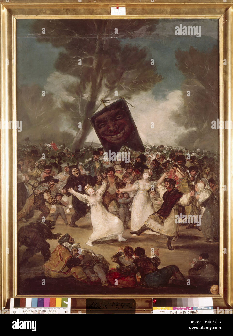 "Belle Arti, Goya y Lucientes Francisco Jose de, (1746 - 1828), pittura, " il Funerale della sardina', 1812 - 1814, olio su CAN Foto Stock