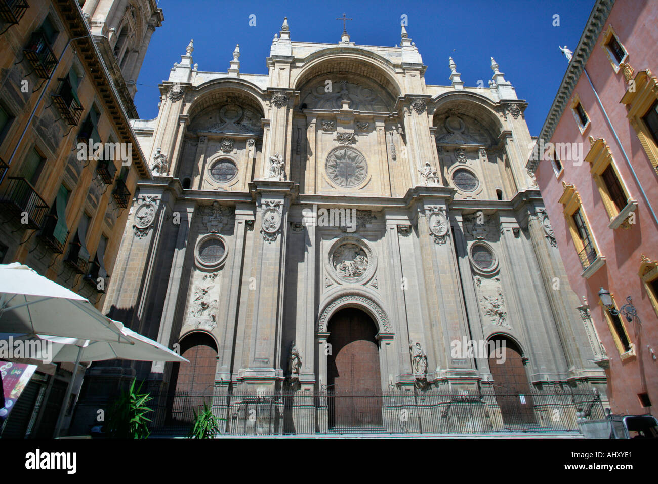 Plaza Pasiegas e Cattedrale Granada Andalusia Spagna Foto Stock