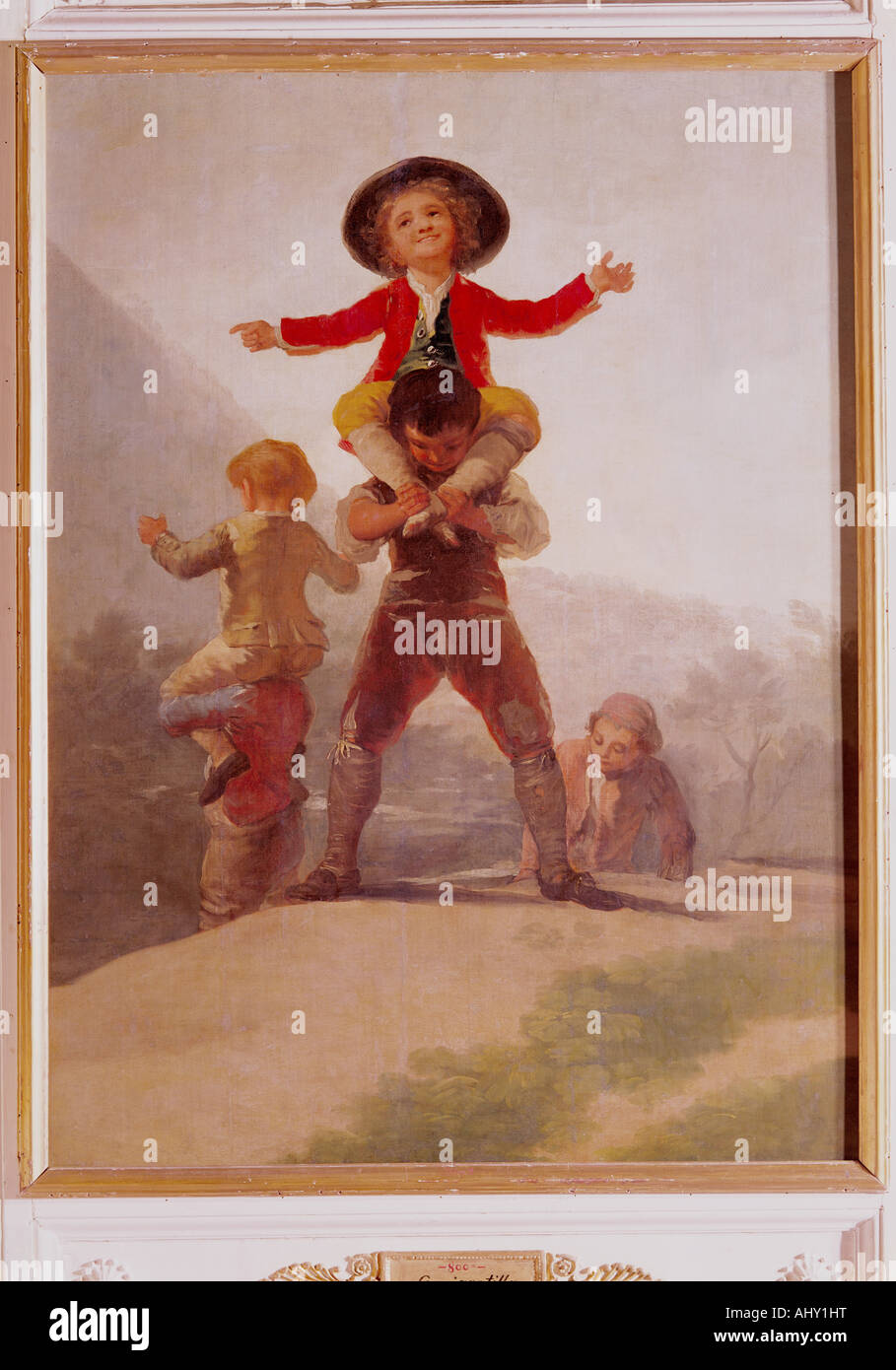 "Belle Arti, Goya y Lucientes, Francisco de, (1746 - 1828), pittura, 'Las Gigantillas', ("Piccoli giganti"), 1792 - 1793, olio Foto Stock