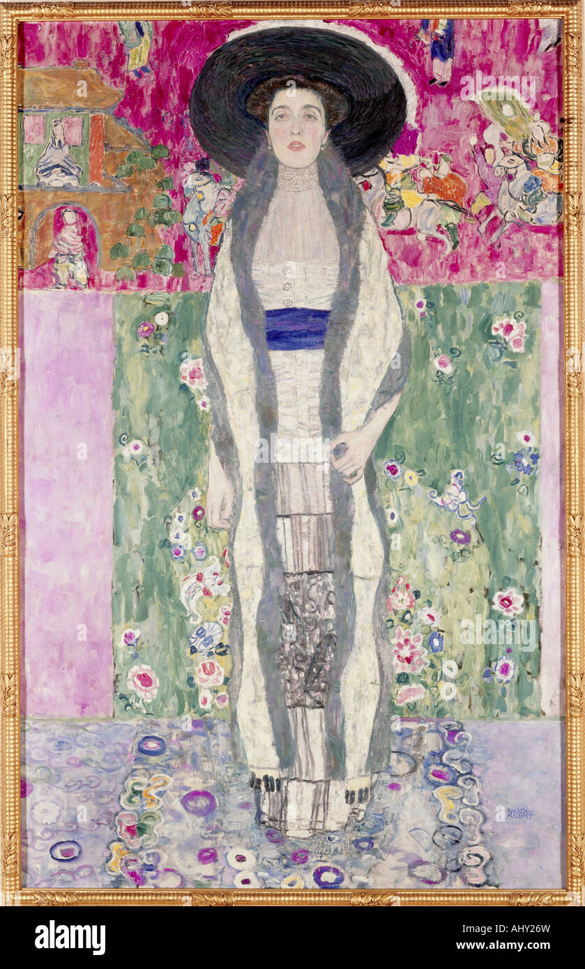 "Belle Arti, Klimt, Gustav, (1862 - 1918), pittura, 'Bildnis Adele Bloch-Bauer II', ("ritratto Adele Bloch-Bauer II'), 1912, Foto Stock