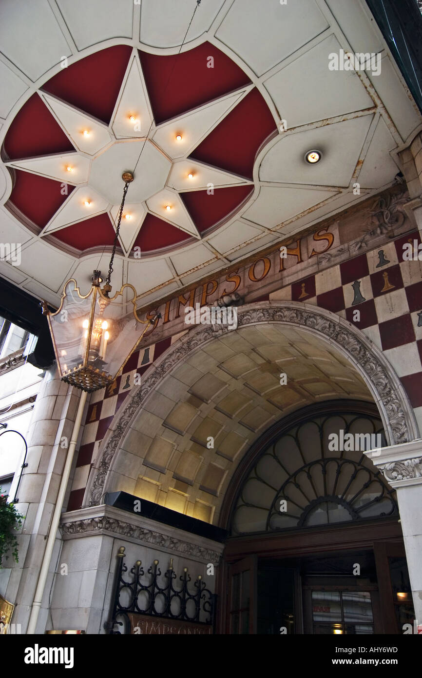 Simpsons nel filamento ristorante Londra Foto Stock