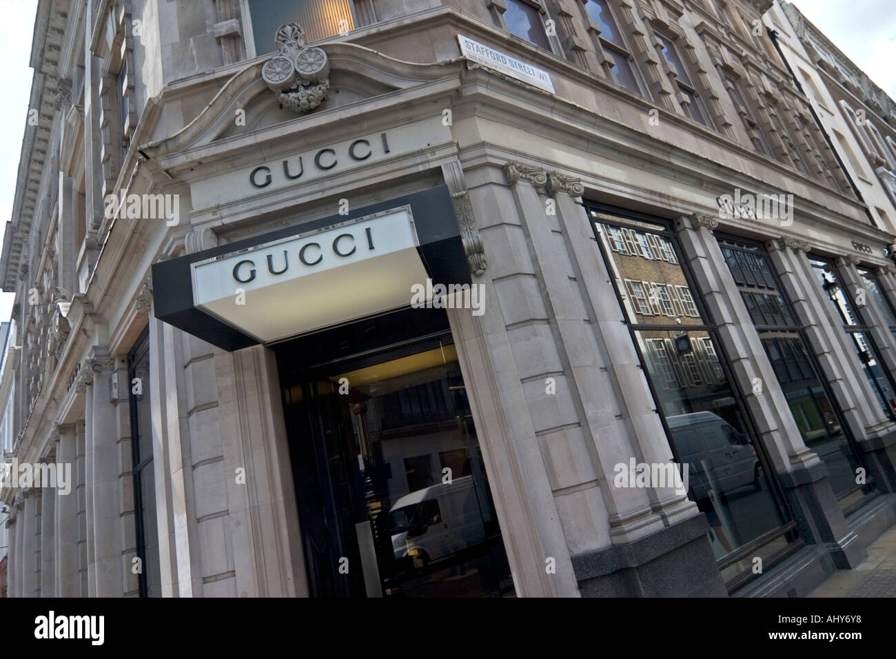 Gucci designer store su Bond Street Foto Stock