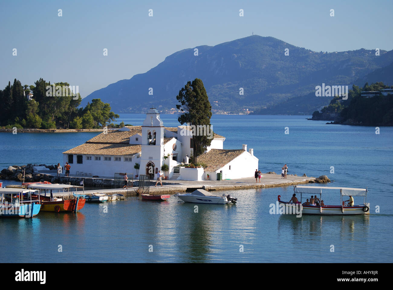 Mouse Island, PENISOLA DI KANONI, CORFU, CORFU, ISOLE IONIE, Grecia Foto Stock