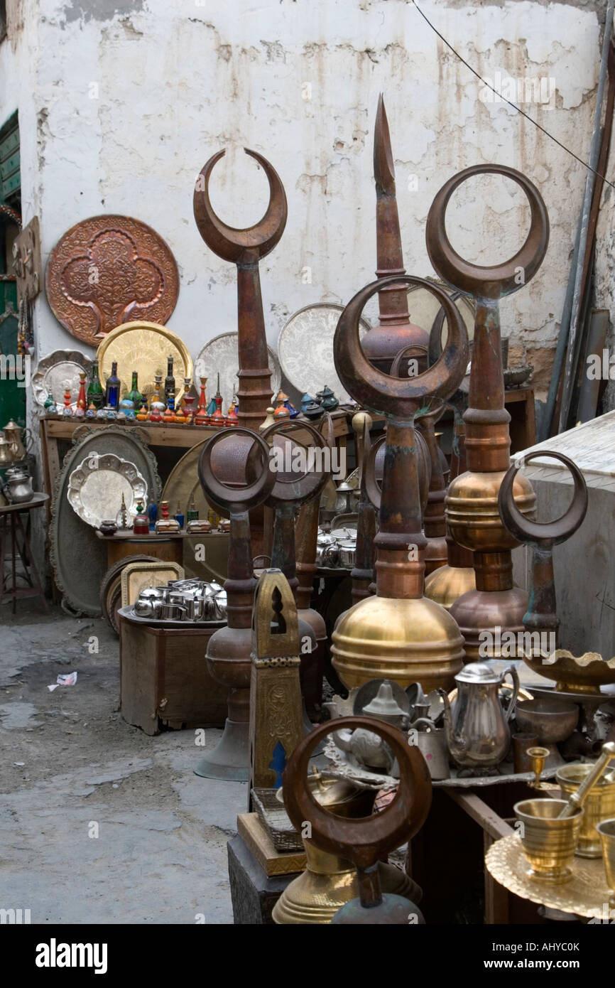 Tripoli, Libia. Mercato del rame, Suq Foto Stock