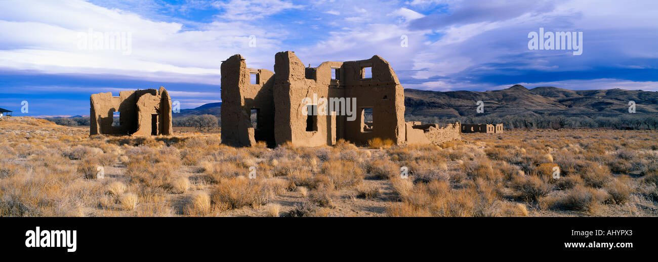 Abbandonato esercito Post nel 1860 Circa Fort Churchill parco di Stato di Nevada Foto Stock