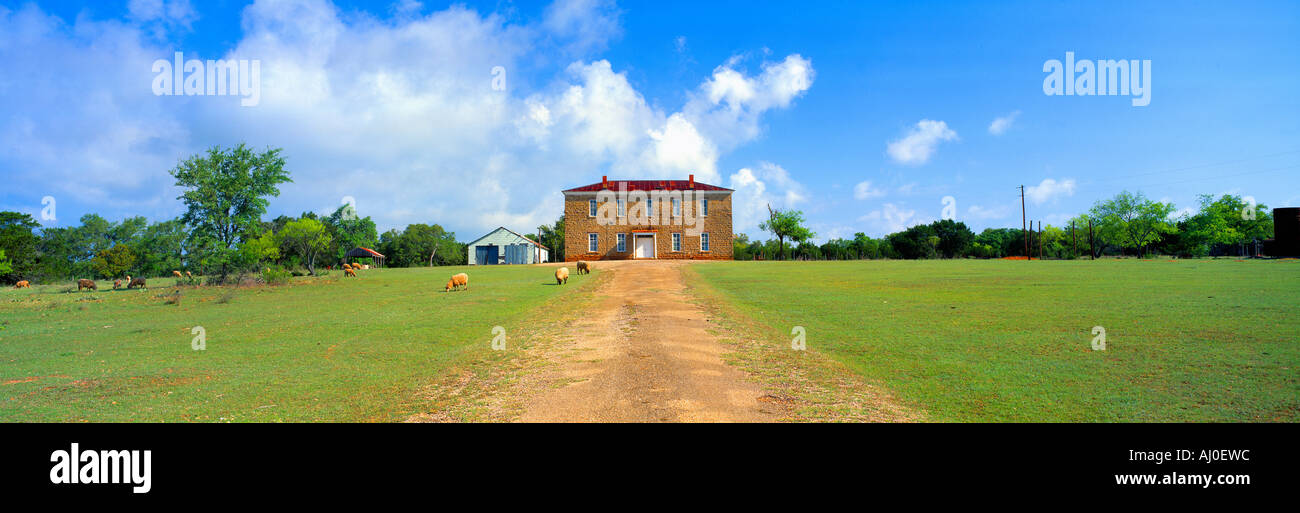 Willow Città scuola dal 1904 Fredericksburg Texas Foto Stock