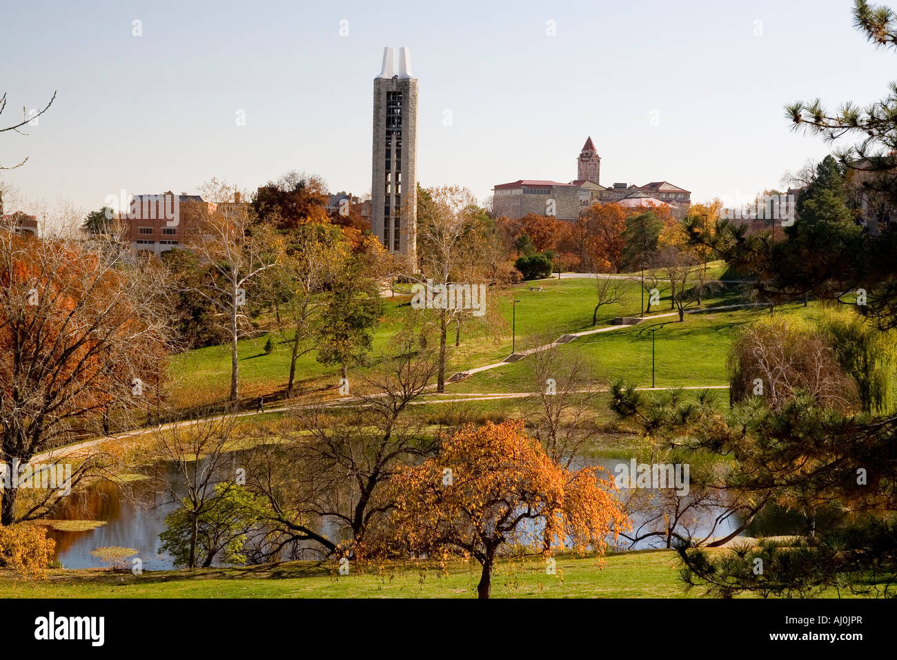 Kansas KS USA Autunno presso la University of Kansas Lawrence KS Foto Stock