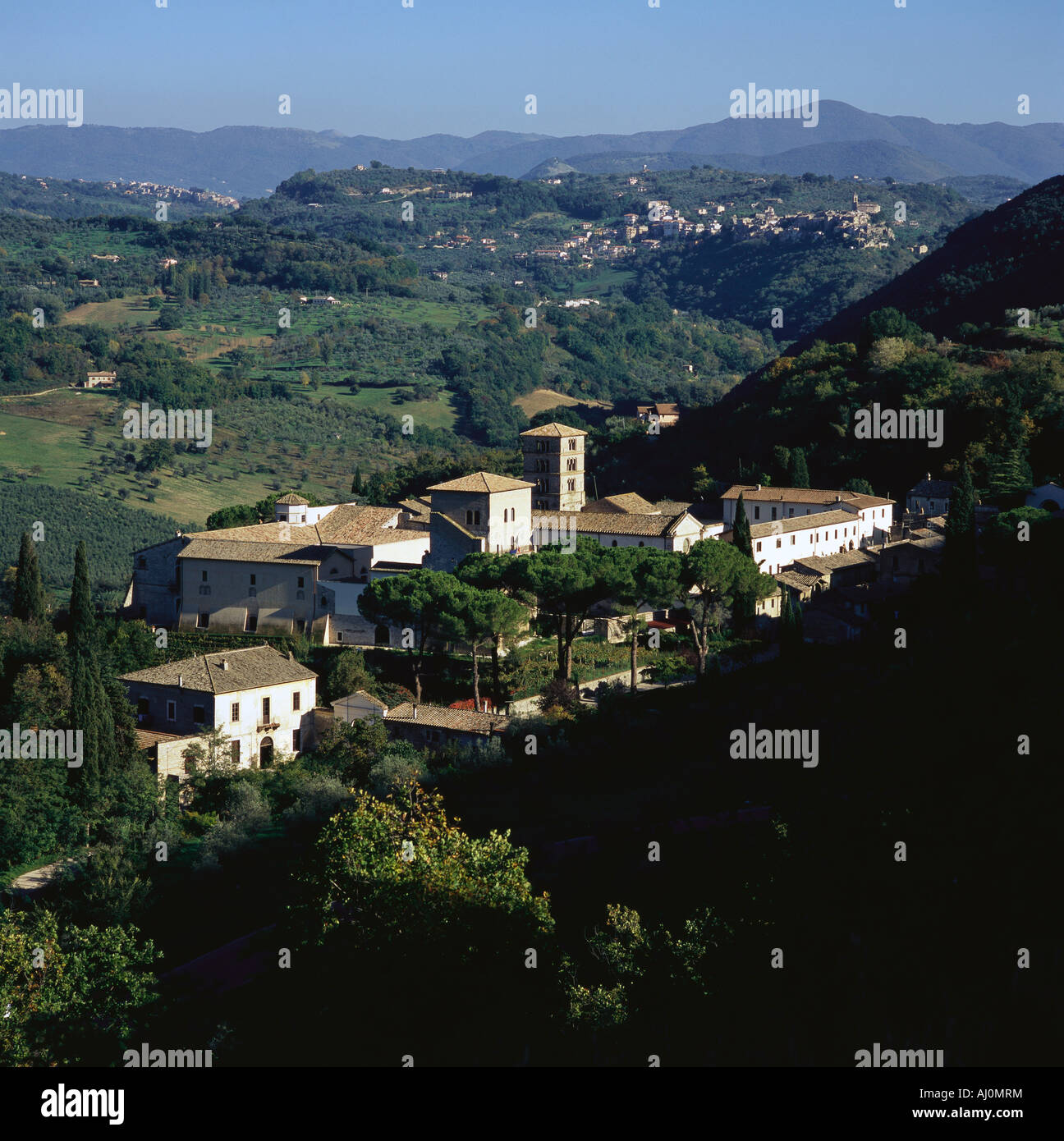 Farfa Lazio Italia Abbazia di Farfa Foto Stock