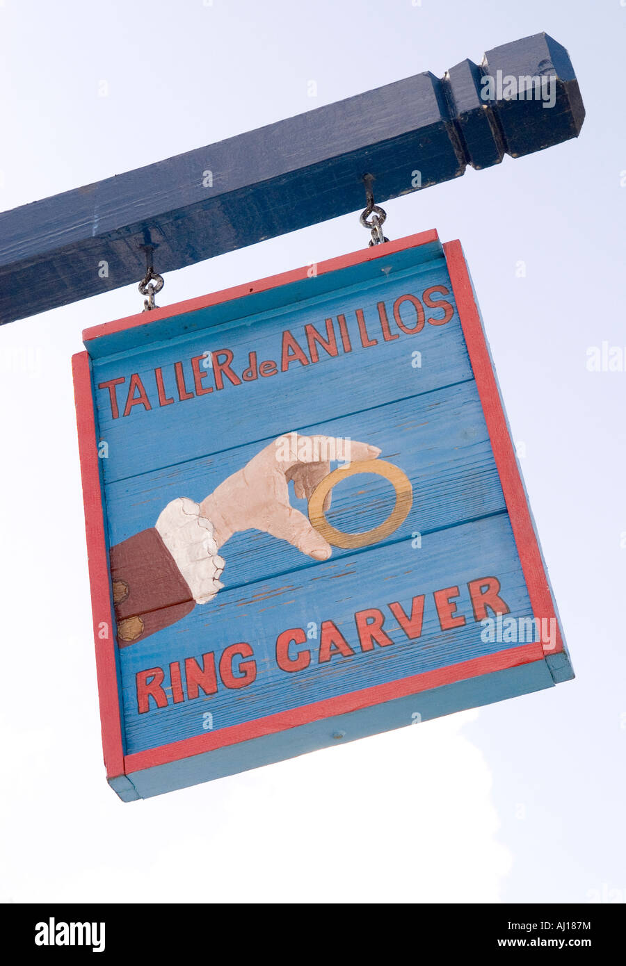 L'anello Carver Shop su St George Street, St Augustine Florida Foto Stock