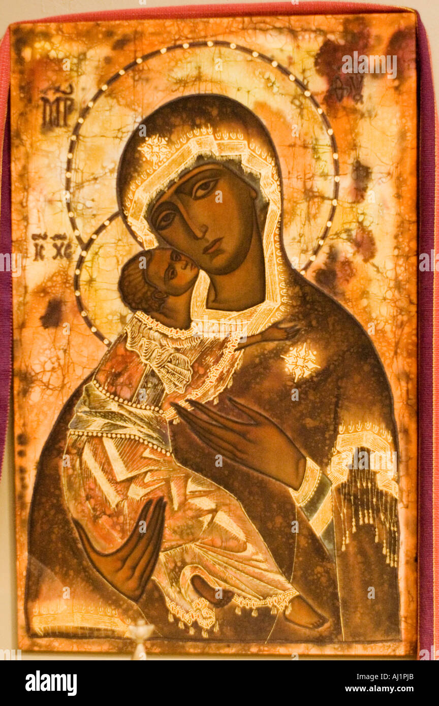 L'arte religiosa, icona della Madonna Foto Stock