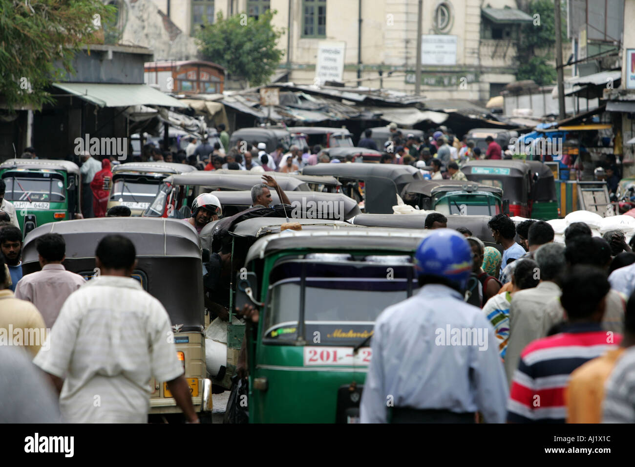 Sri Lanka Capitale Colombo centro città zona per lo shopping locale i mercati nel quartiere di Pettah Foto Stock