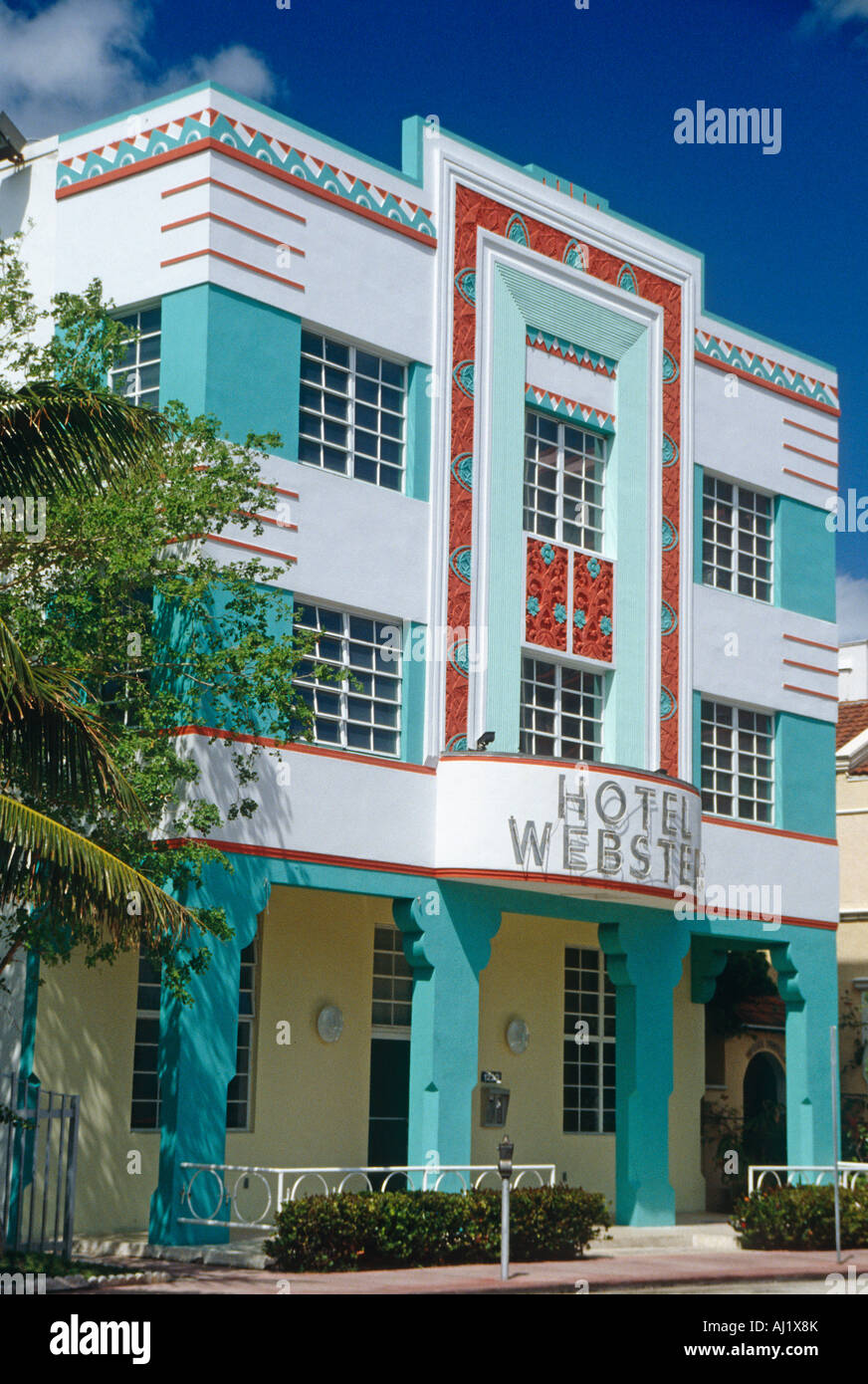 Hotel webster art deco di Miami in Florida Foto Stock