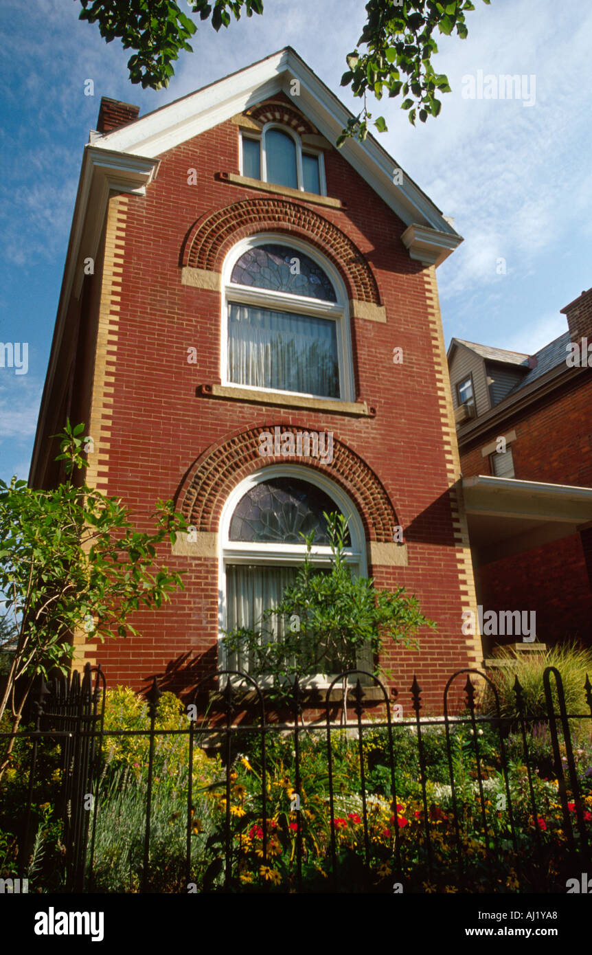 Ohio Franklin County,Columbus,German Village Reinhard Avenue,costruito 1885 Queen Anne stile,casa,residence,casa case alloggio,immobiliare,proprietà Foto Stock