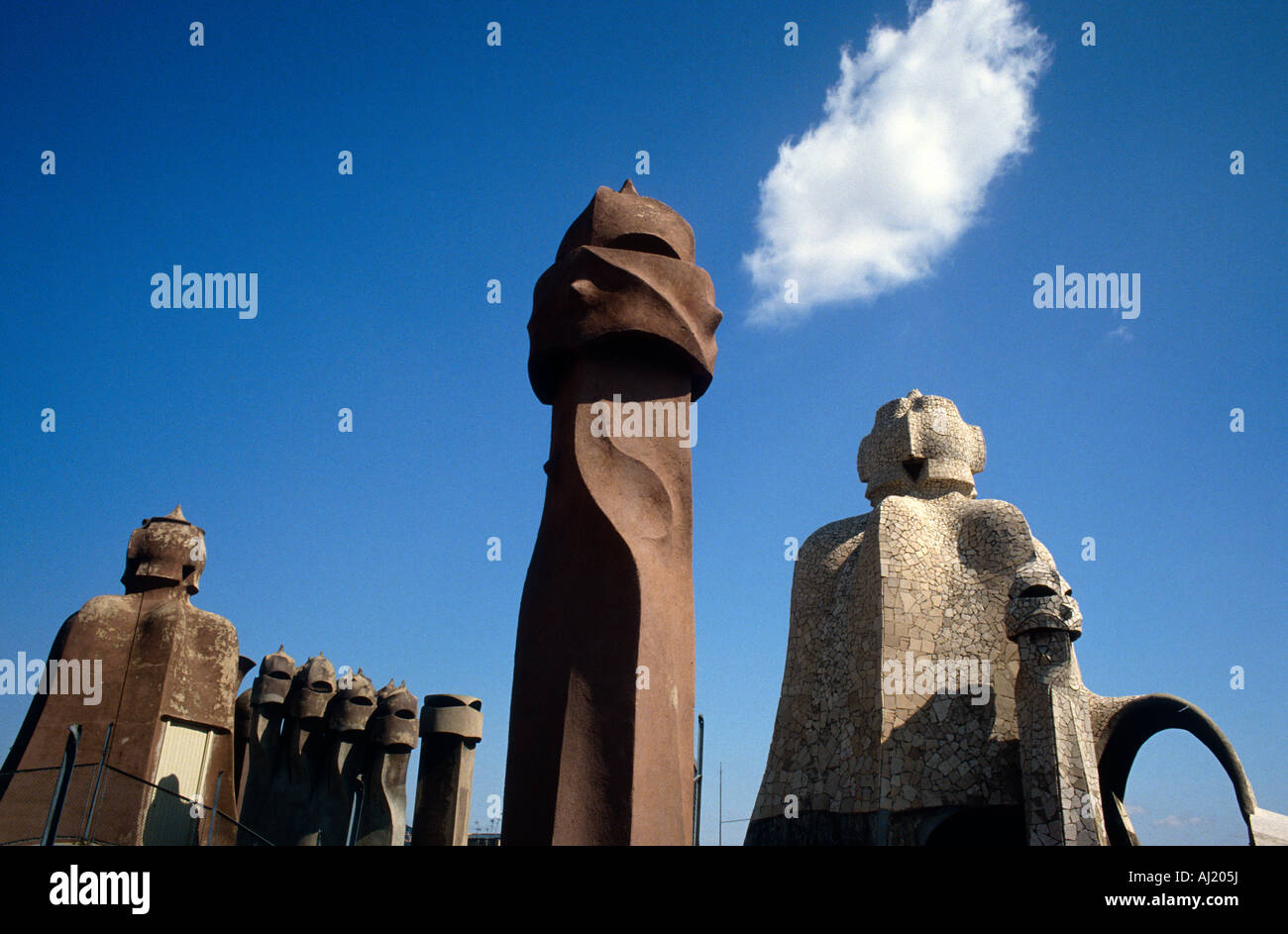 Gaudi architettura barcellona spagna Foto Stock