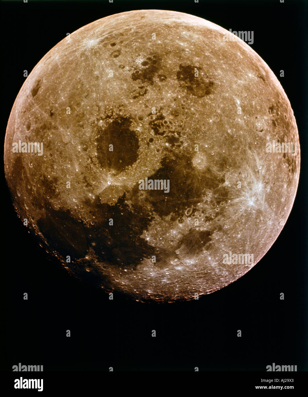 Luna da Apollo 11 Foto Stock