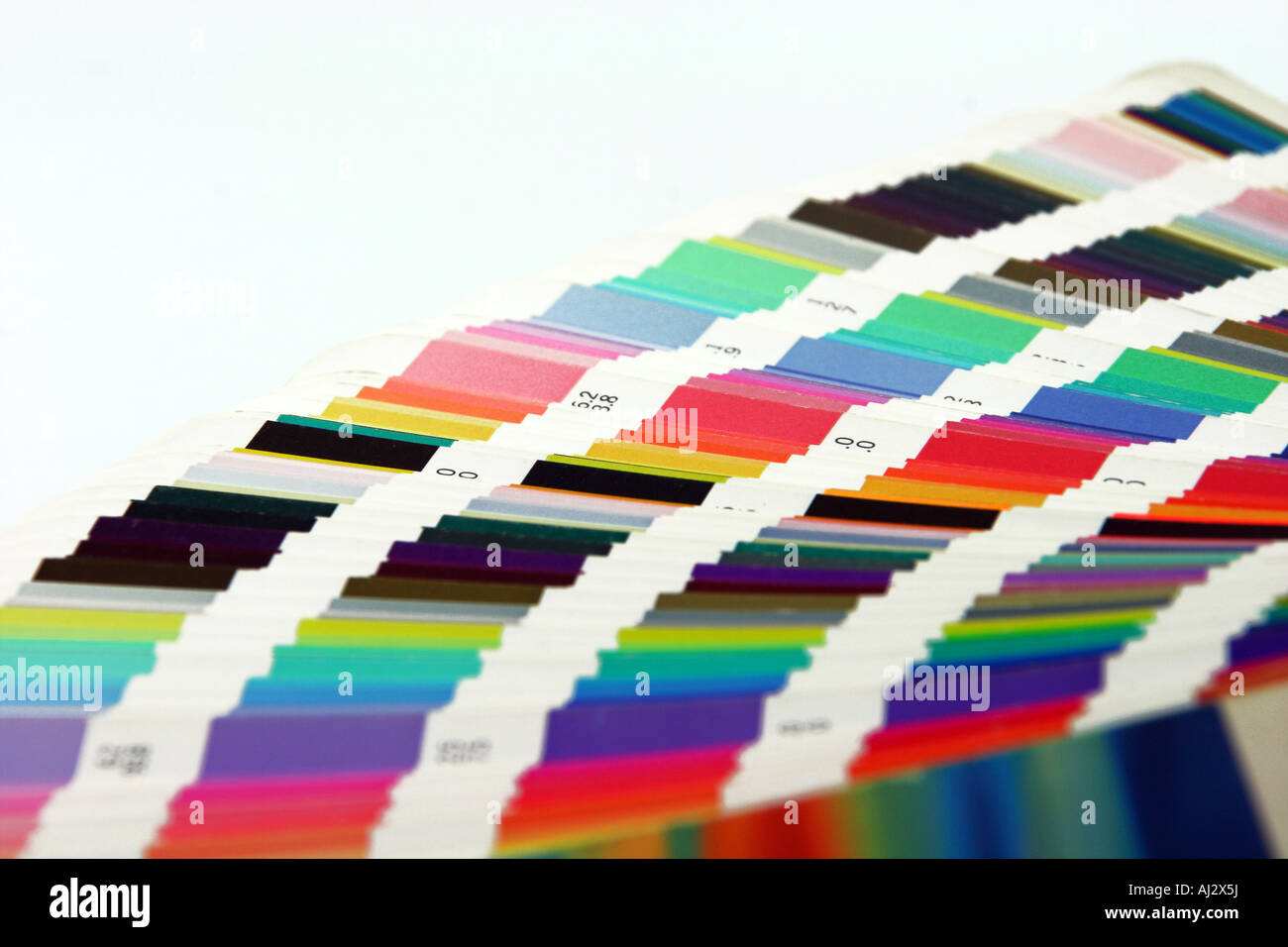 Arti grafiche scala colori di primo piano per lo sfondo Foto Stock