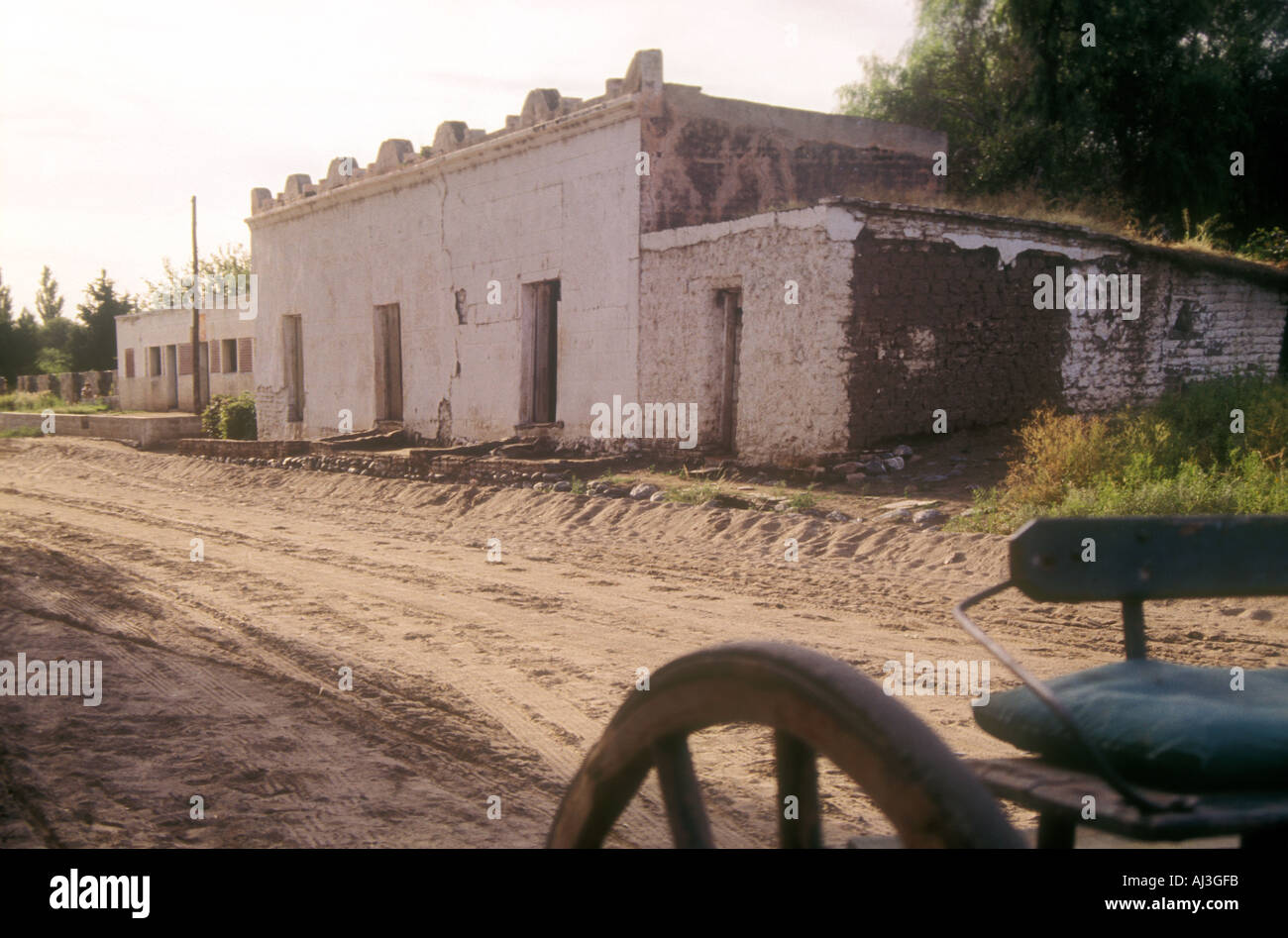 Villaggio Chancani in arido Chaco in Argentina centrale Foto Stock