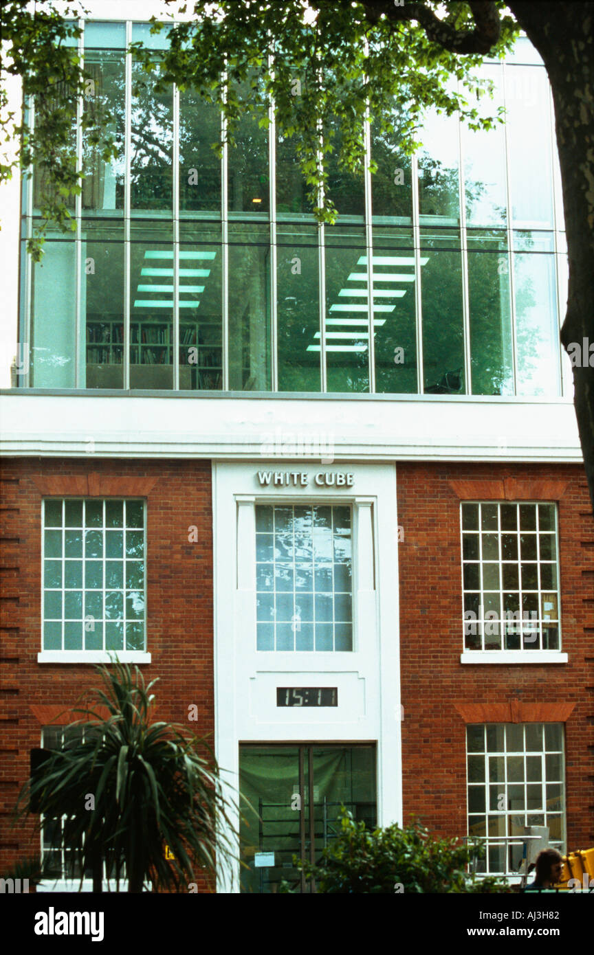 Il White Cube galleria d'arte a Hoxton London REGNO UNITO Foto Stock