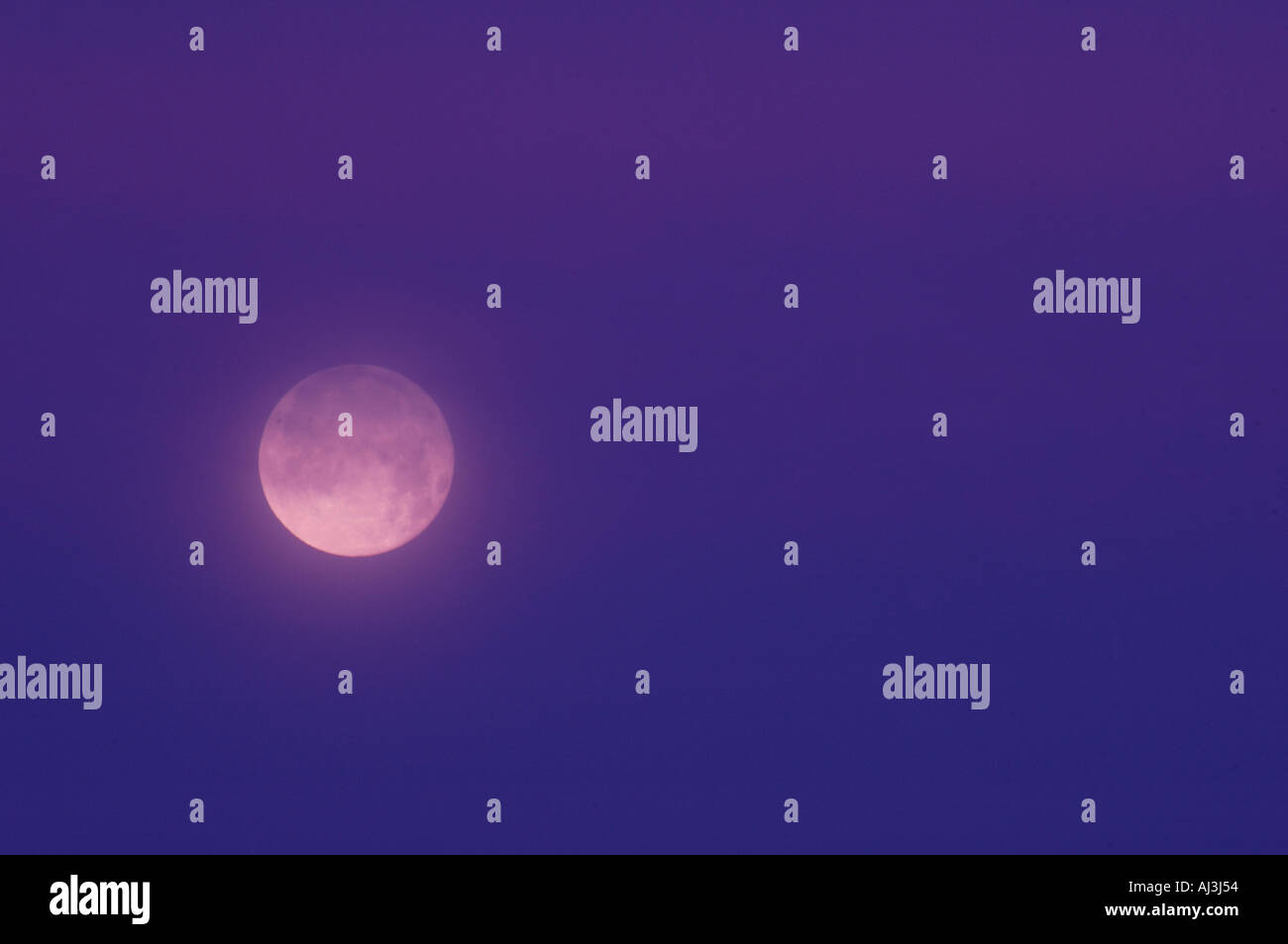 Full Moon Rising Foto Stock