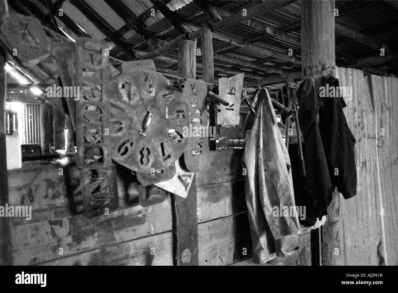 Woolshed, Agriturismo, Nuovo Galles del Sud, Australia Foto Stock