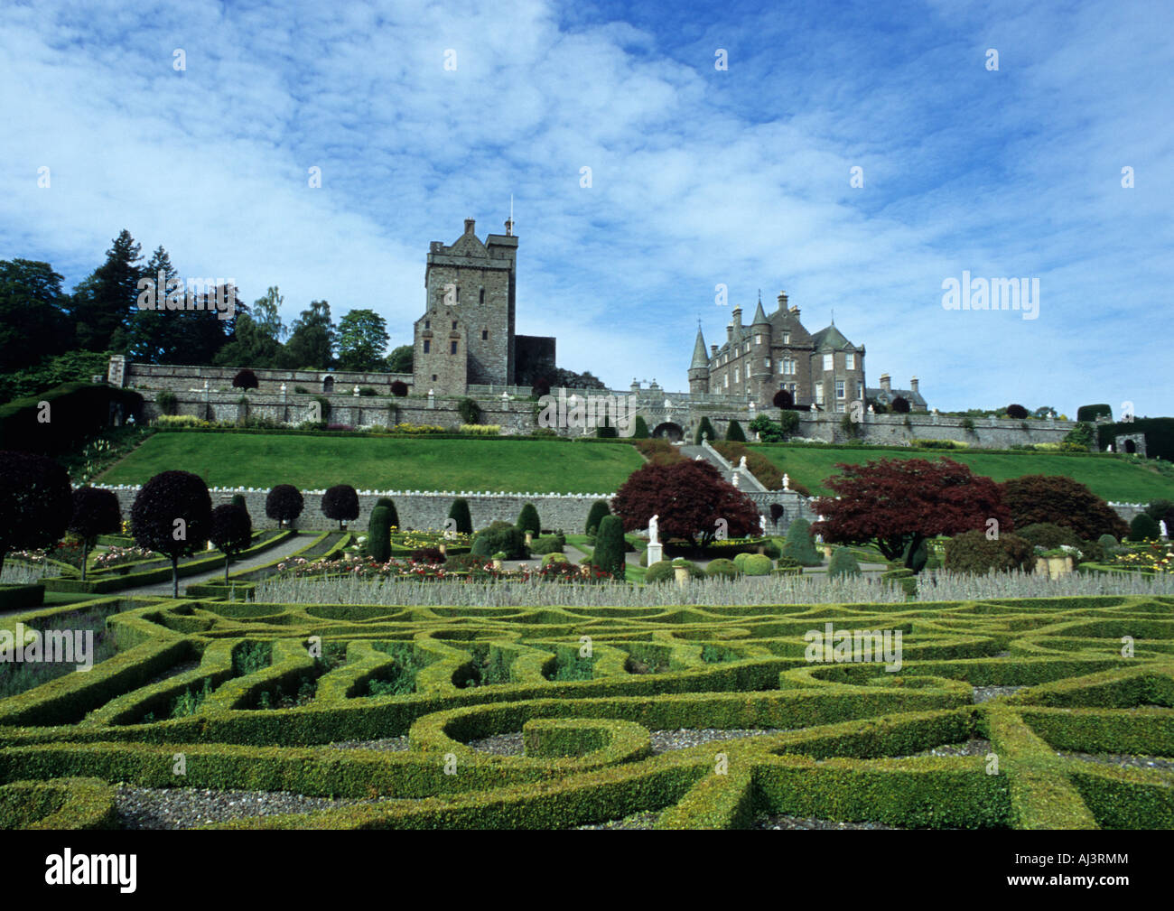 Drummond Castello e Giardini in Crieff Perthshire Scozia UK Foto Stock