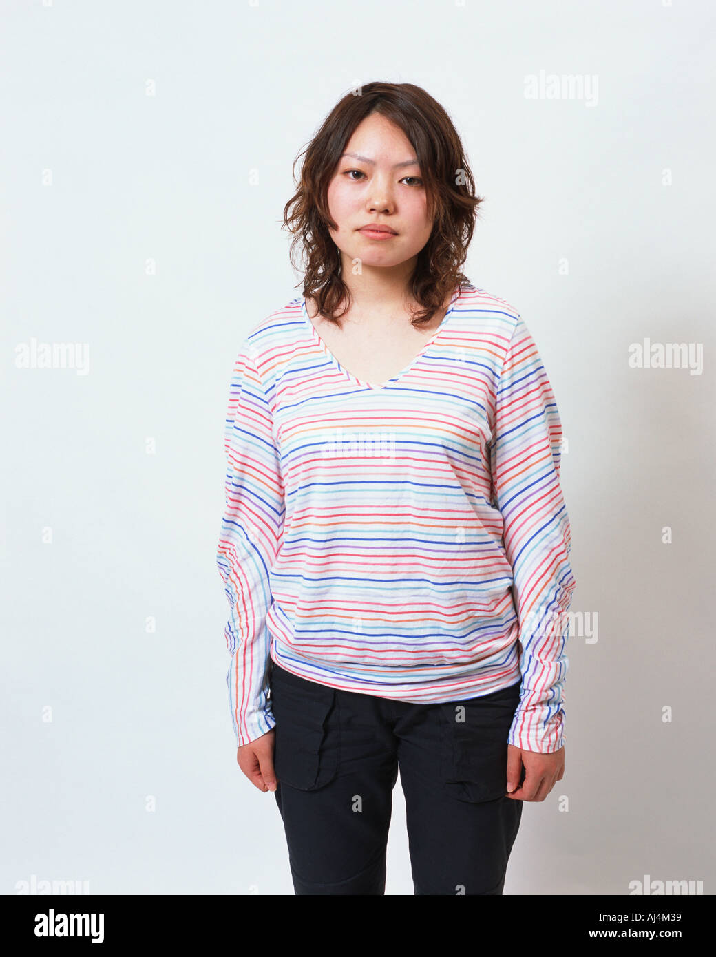 Ritratto di una giovane donna Foto Stock