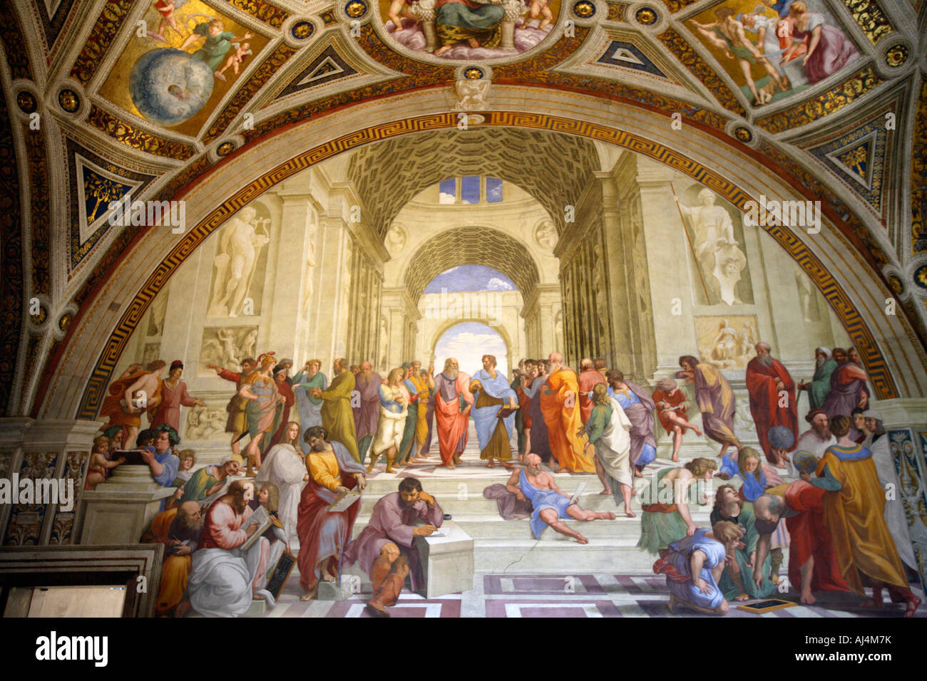 La Scuola di Atene, il famoso dipinto di Raffaello in Vaticano, Roma Foto stock Alamy La Scuola di Atene, il famoso dipinto di Raffaello in Vaticano, Roma Foto stock Alamy