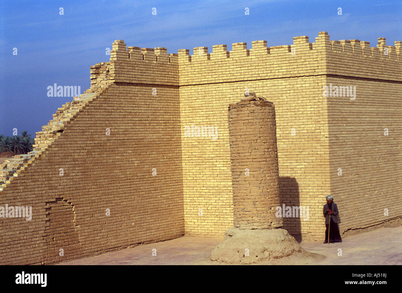 Antica città di Babilonia, Iraq Foto Stock