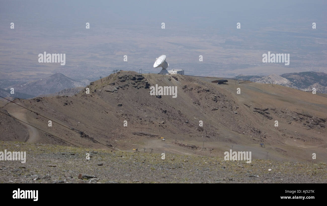 IRAM Pico Veleta Osservatorio la radio telescope al di sopra di Granada in Spagna Foto Stock