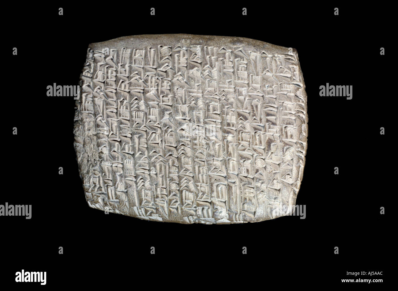 Arte e architettura 0 Akkadico tavoletta cuneiforme del II millennio Foto Stock
