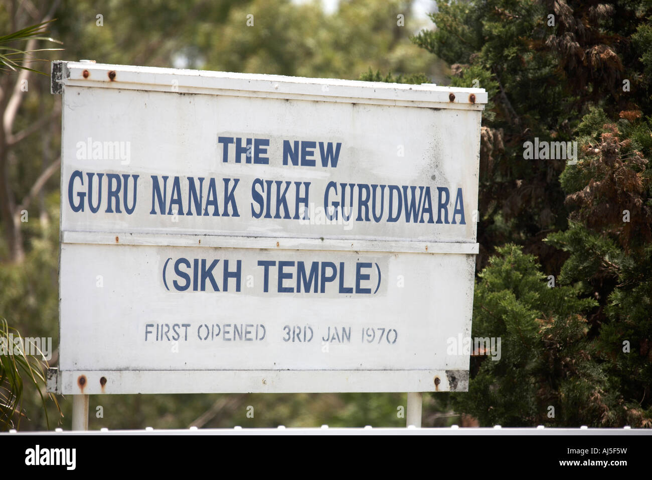 Il nuovo Guru Nanak Gurudwara Sikh tempio a Woolgoolga vicino a Coffs Harbour nel Nuovo Galles del Sud Australia NSW Foto Stock