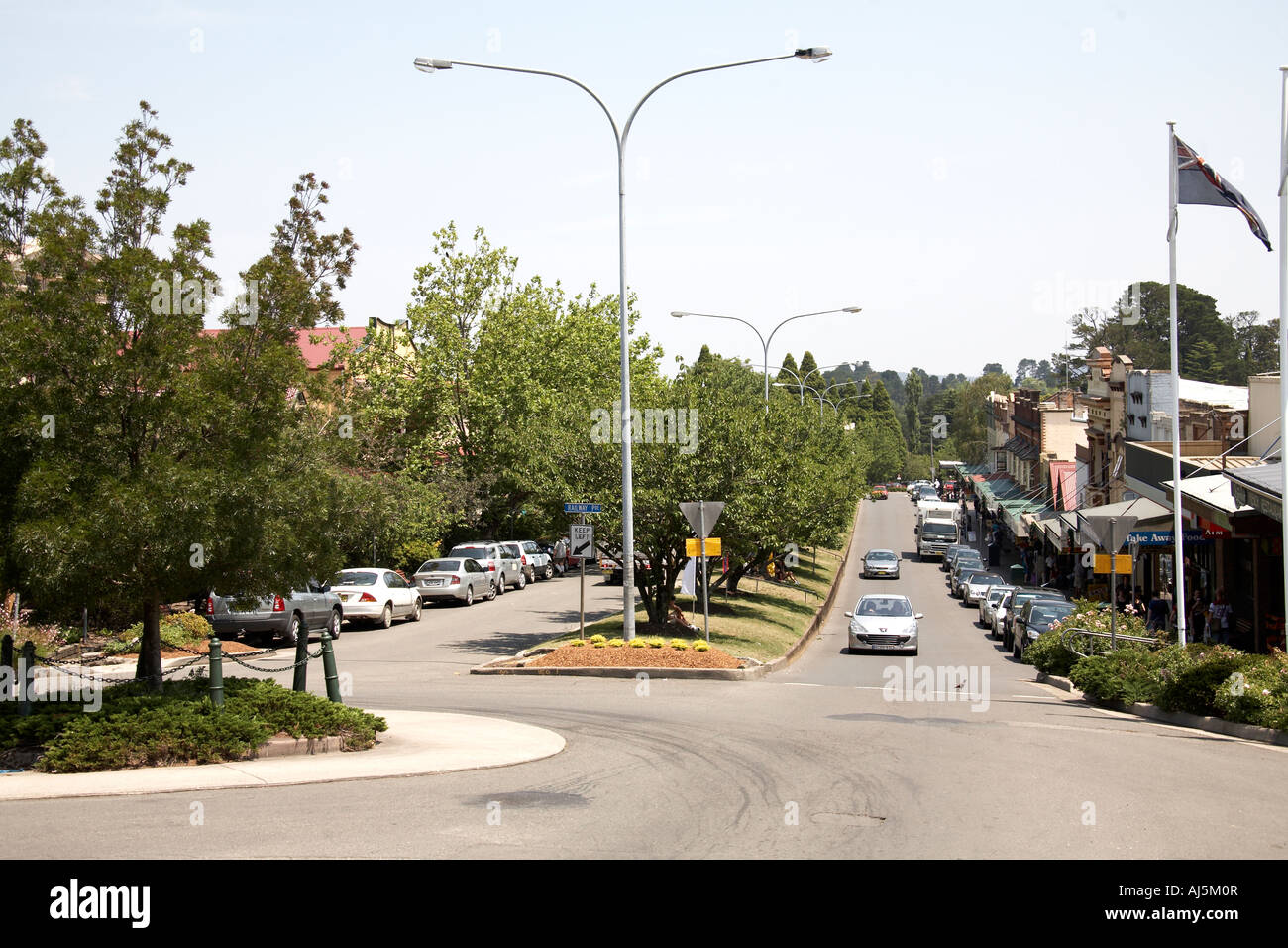 Piuttosto strade nella città di Lawson Blue Mountains New South Wales NSW Australia Foto Stock