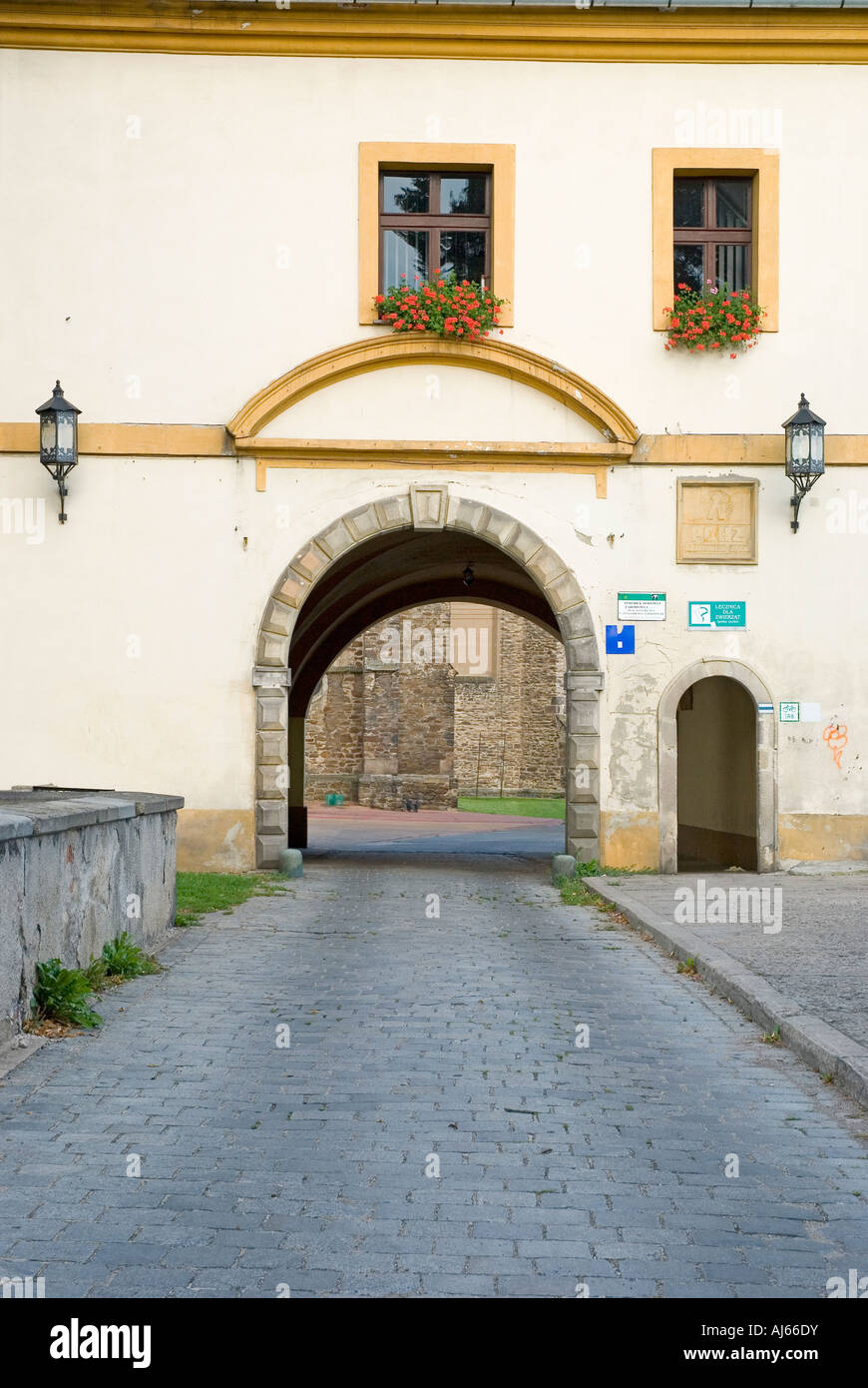 Ponte Barocco Kamieniec Ząbkowicki Bassa Slesia Polonia Kamenz Foto Stock