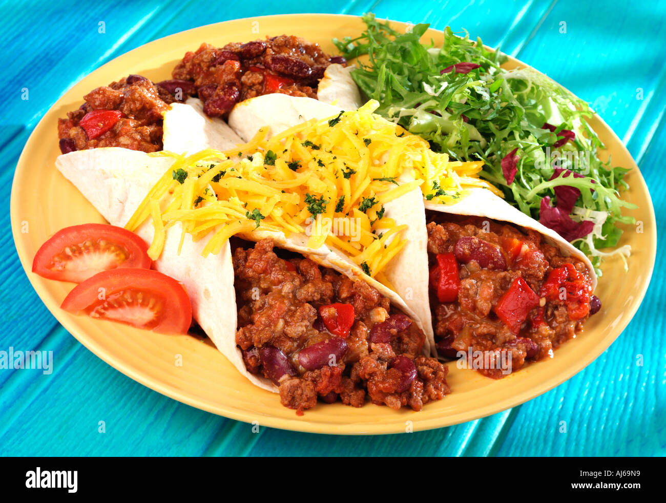 TEX MEX BURRITO Foto Stock