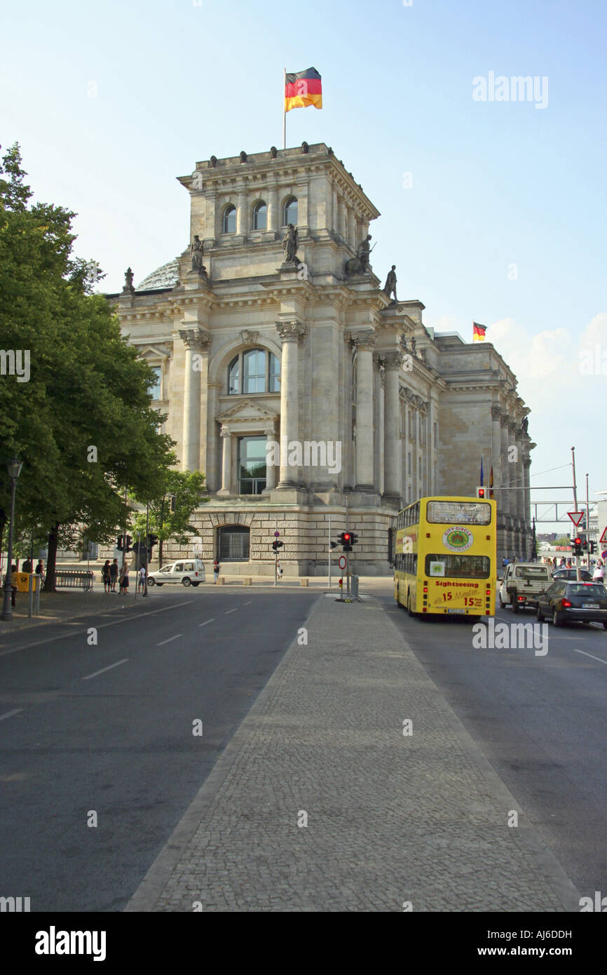 Reichstag di Berlino, Germania, Berlino Foto Stock