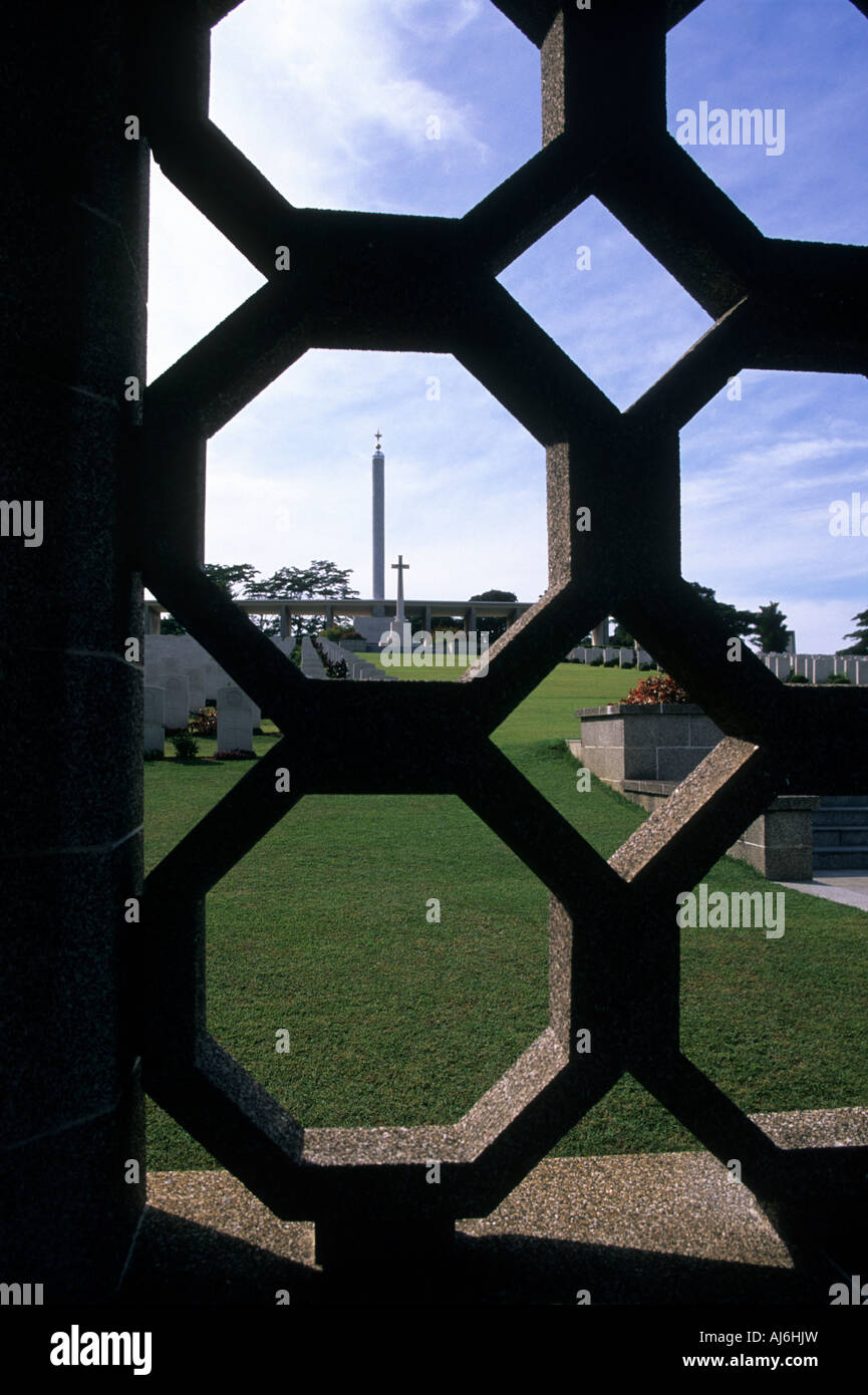 Commonwealth War tomba cimitero di al Kranji, Singapore. Foto Stock