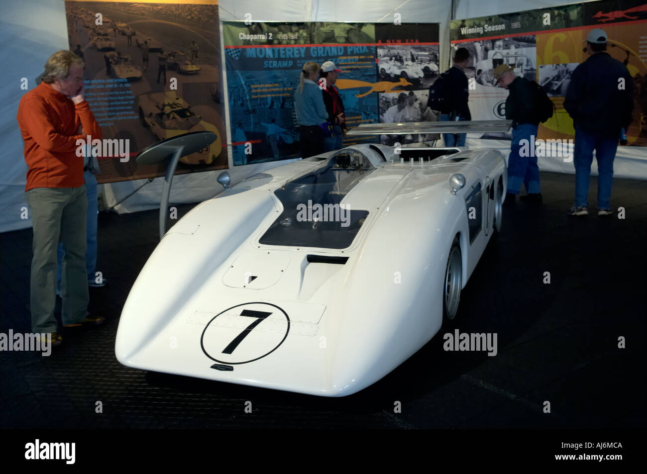 La Chaparral 2H sul display in occasione della trentaduesima Rolex Monterey Historic gare 2005 Foto Stock