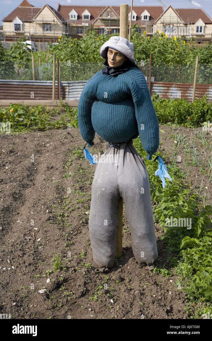 Giardino riparto spaventapasseri Foto Stock