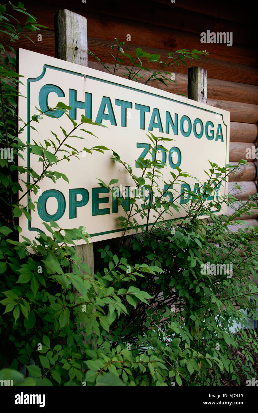 Le ore lavorative a Chattanooga Zoo Foto Stock