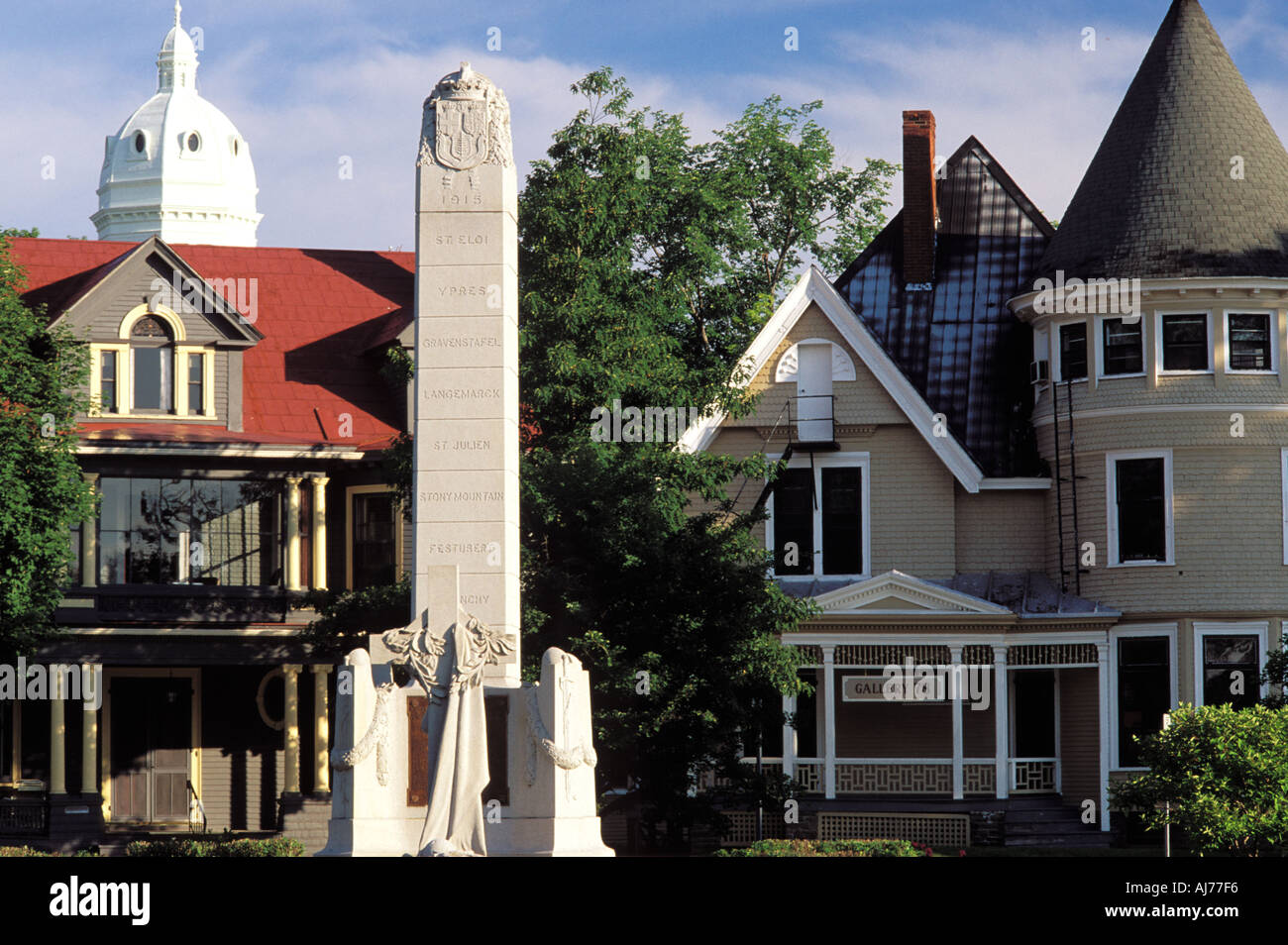 Xix secolo case in Fredericton New Brunswick Foto Stock