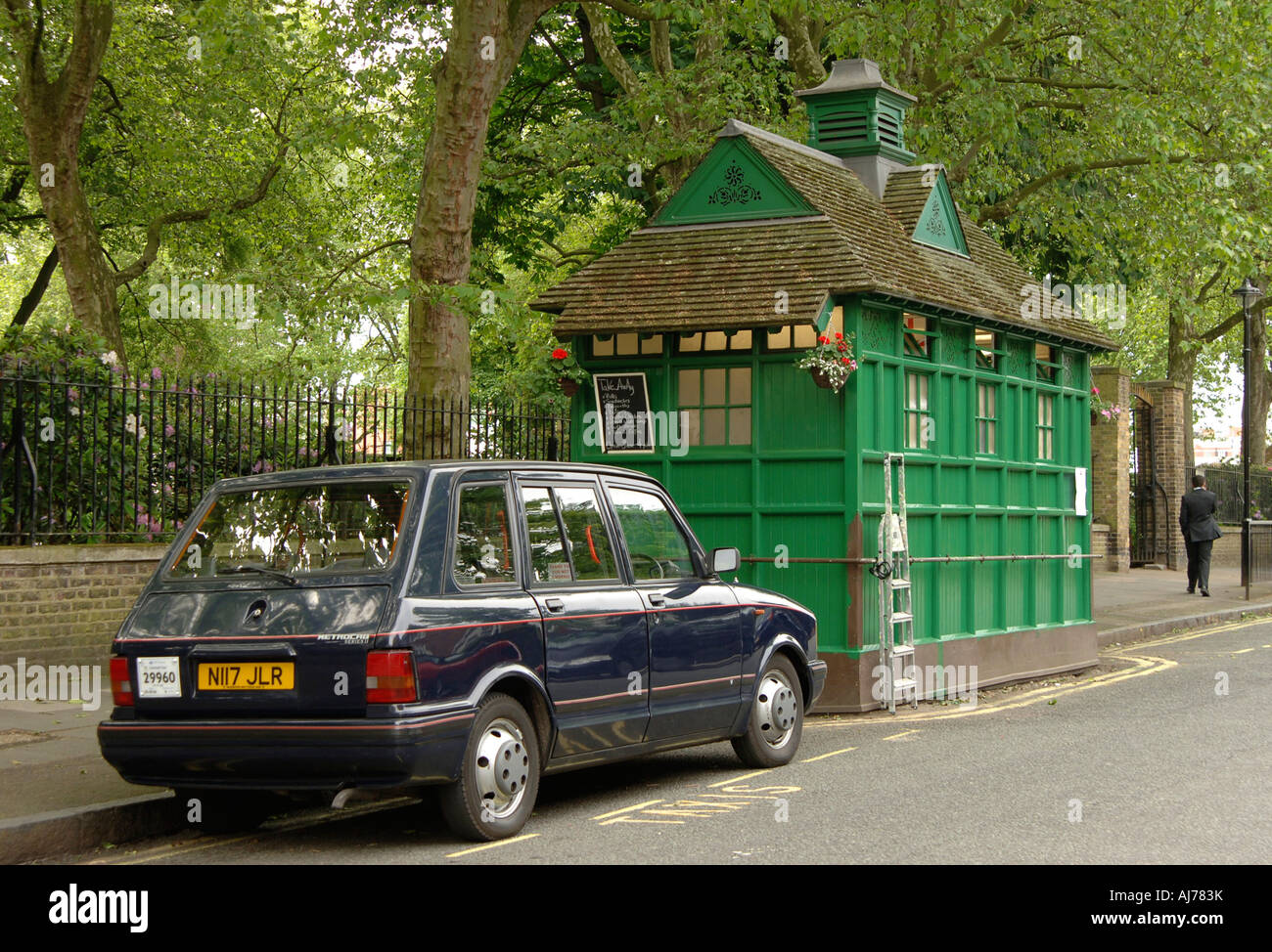 Londra tassista hut Foto Stock